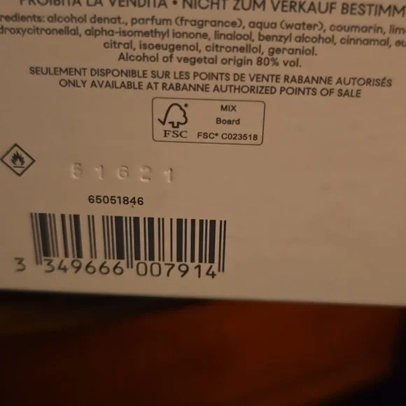 Paco Rabbane 1 Million EDT 3.4fl Oz Bottle Large Size New In Box Mens - Picture 8 of 8